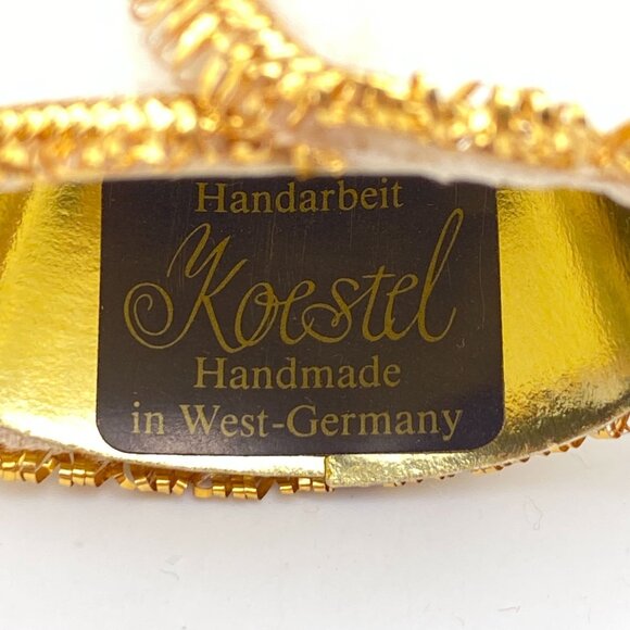 VTG Koestel wax angel ornament mini tree topper 3.25" West Germany - Picture 10 of 10